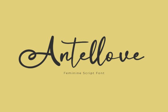 Antellove Script Font for Feminine Branding