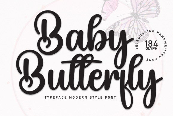 Baby Butterfly Font for Elegant Branding and Digital Campaigns
