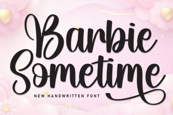 Barbie Sometime: A Script Font for Elegant Editorial Design