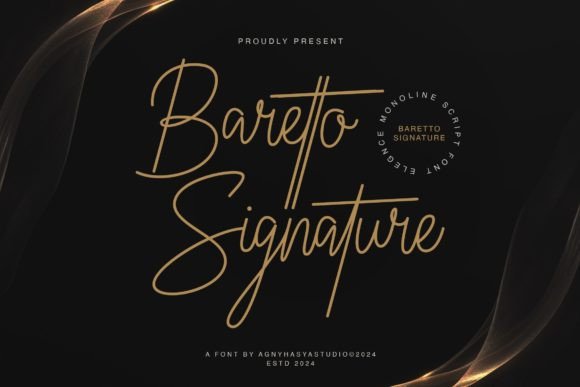 Baretto Signature: A Versatile Script Font for Crafters and Makers