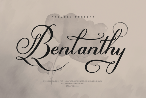 Benlanthy Font: Elevate Your Brand with Modern Calligraphy
