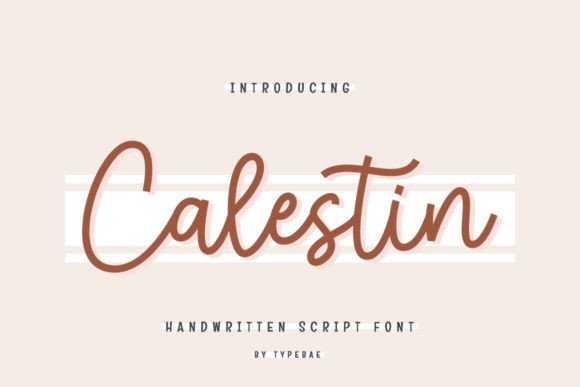 Calestine Font: Elegant Script for Digital Design