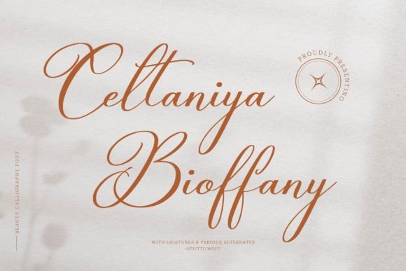 Celtaniya Bioffany Font for Modern Web Design and Branding