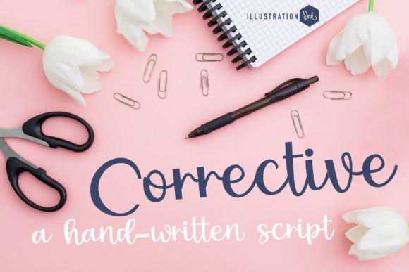 Corrective Font: Elevate Your Brand with a Handwritten Script