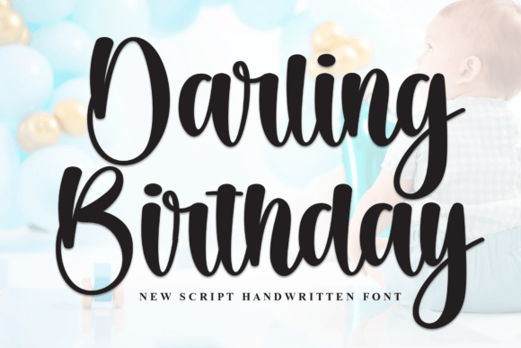 Darling Birthday Font for Creative Branding Projects