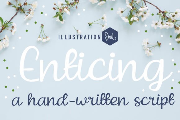 Enticing Font: A Handwritten Script for Memorable Branding