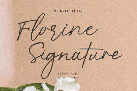 Florine Signature Font: A Sophisticated Script for Editorial Design
