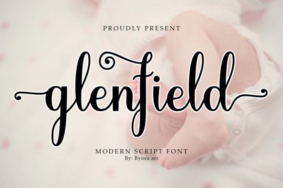 Glenfield Script Font for Bold Web Typography