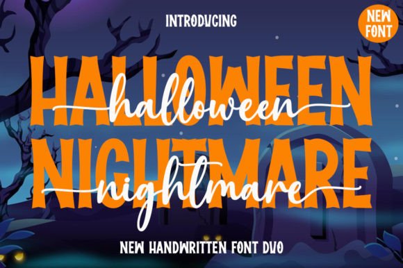Halloween Nightmare Duo Font for Editorial Design