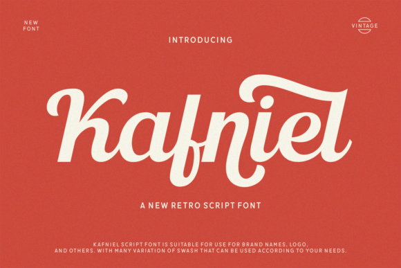 Kafniel Font: A Retro Script for Bold Campaigns
