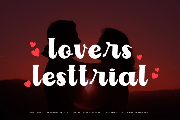 Lovers Lesttrial: A Romantic Script Font for Editorial Design