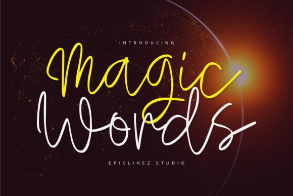 Magic Words Font for Elegant and Engaging Campaign Design
