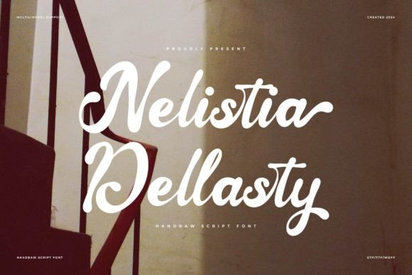 Nelistia Dellasty Script Font for Stylish Craft Projects