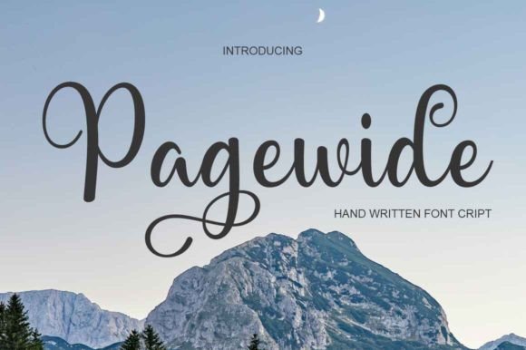 Pagewide Font for Creative Projects and Handmade Designs