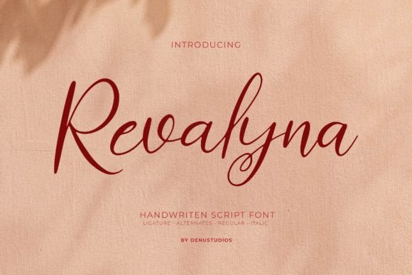 Revalyna Script Font for Creative Product Makers