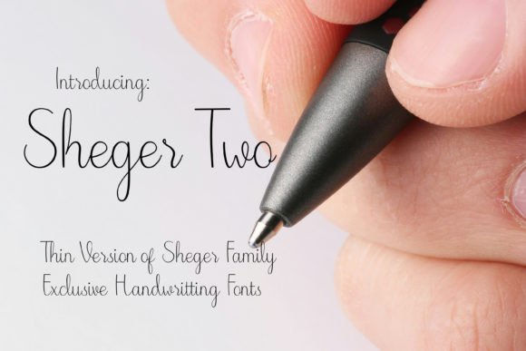 Sheger Two Font: A Handwritten Typeface for Crafters and Makers