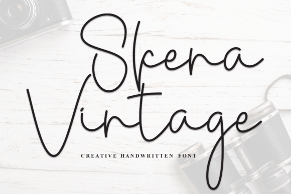 Skena Vintage: A Handwritten Script Font for Editorial Design