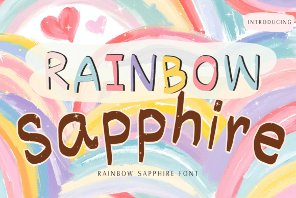 Unlock Elegance with the Rainbow Sapphire Script Font