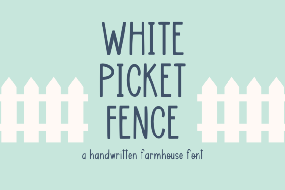 White Picket Fence Font: A Playful Script for Creative Makers