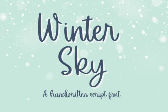 Winter Sky Font for Creative Branding Projects